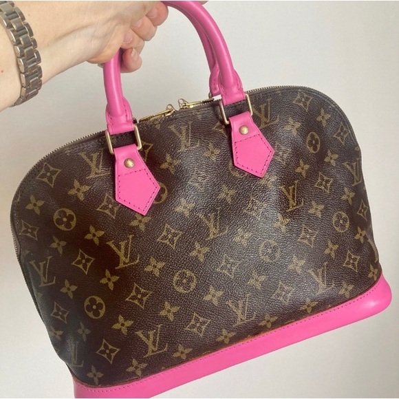Authentic Louis Vuitton Alma bag pink - Picture 3 of 10